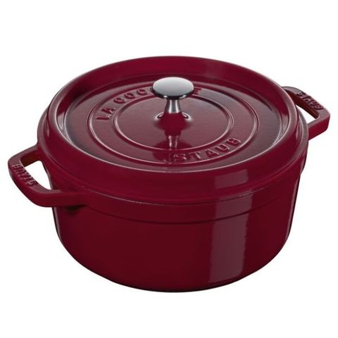 Nồi gang Staub 22cm 2.6L - Màu đỏ đô