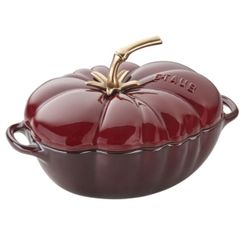  Nồi gang Staub 25cm 2.5L hình cà chua - Màu đỏ mận 
