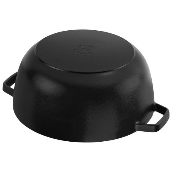 Nồi gang Staub 26cm có nắp hình rắn (Ất Tỵ) - Màu Đen