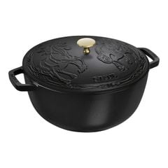  Nồi gang Staub 26cm 5L họa tiết song mã 