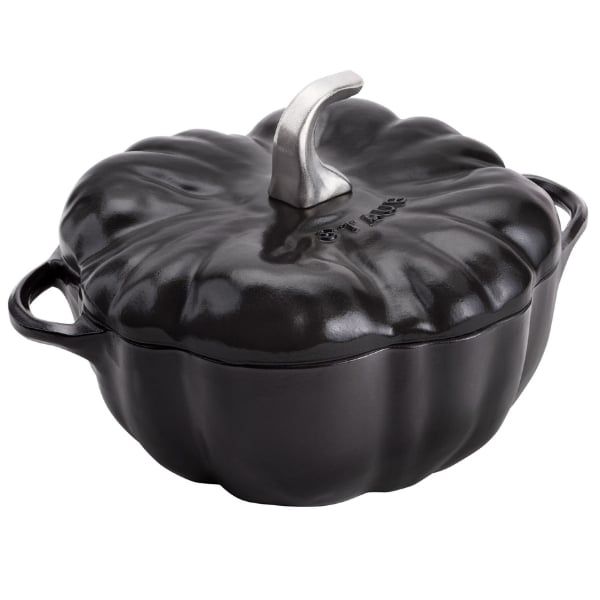 Nồi gang Staub bí ngô 24cm 3.45L - Màu Đen