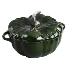  Nồi gang Staub bí ngô 24cm 3.45L - Màu xanh húng quế 1030324 
