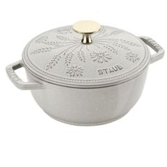  Nồi gang Staub Margaret bông lúa 16cm 1.1L màu ghi xám - 1125816107 