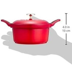 Nồi gang Staub Cocotte Vintage 12cm quai vểnh  – 0.5L màu đỏ 