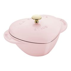  Nồi gang Staub Heart 20cm hình trái tim 1.75L - Màu hồng sorbet 
