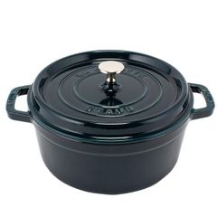  Nồi gang Staub Lamer 24cm 3.7L - Xanh cổ vịt 40508-654-0 