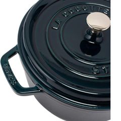  Nồi gang Staub Lamer 24cm 3.7L - Xanh cổ vịt 40508-654-0 