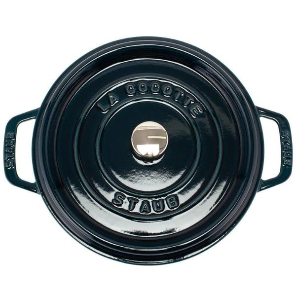 Nồi gang Staub Lamer 26cm 5.2L - Xanh cổ vịt