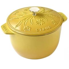 Nồi gang Staub Margaret bông lúa 20cm 3L màu vàng
