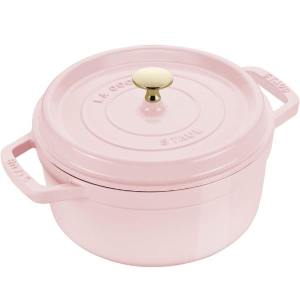 Nồi gang Staub Sorbet 22cm 2.6L - Màu Hồng