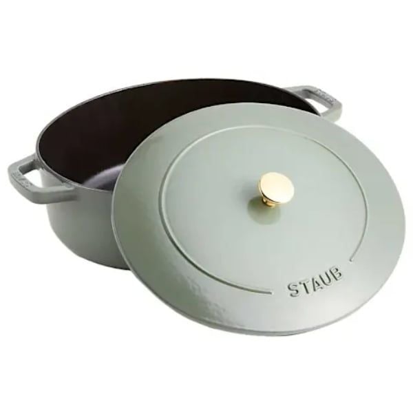 Nồi gang Staub Wanabe 18cm 1.66L màu xanh mint