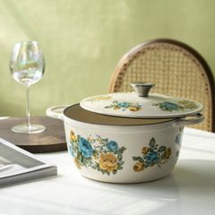  Nồi gang tráng men Pioneer Woman Rose Shadow 21cm/ 25cm 