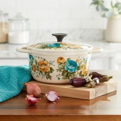  Nồi gang tráng men Pioneer Woman Rose Shadow 21cm/ 25cm 