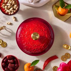  Nồi gang tròn Le Creuset 22cm đỏ 3.3L - Bát mã truy phong 