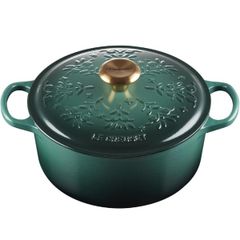  Nồi gang tròn Le Creuset Noel 24cm 4.2L - Màu Xanh 