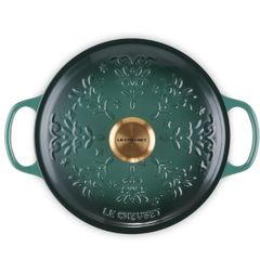 Nồi gang tròn Le Creuset Noel 24cm 4.2L - Màu Xanh 