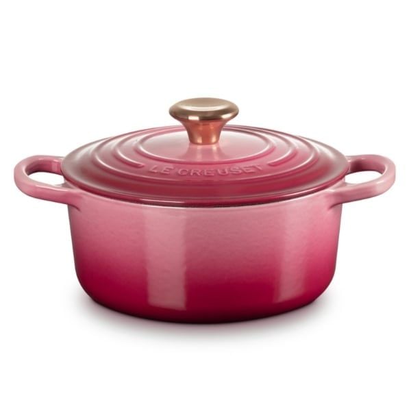 Nồi gang tròn Le Creuset Signature 18cm 1.8L màu hồng dâu Ombre