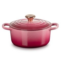  Nồi gang tròn Le Creuset Signature 18cm 1.8L màu hồng dâu Ombre 
