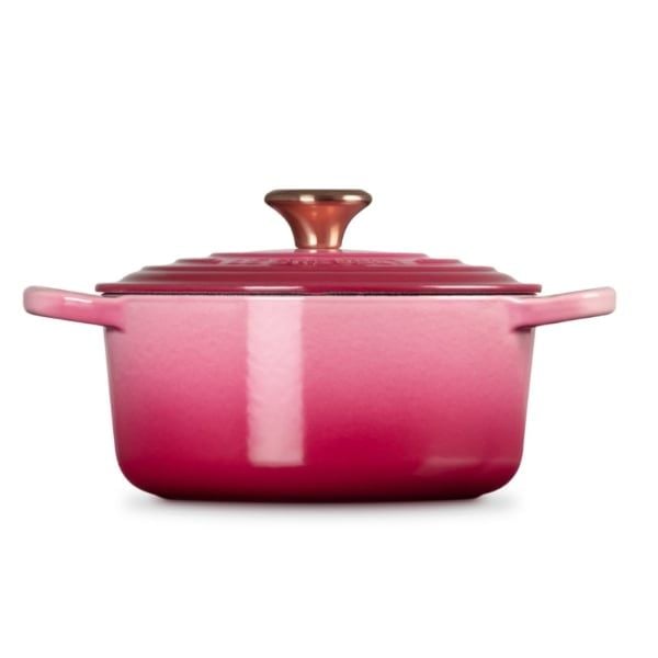 Nồi gang tròn Le Creuset Signature 18cm 1.8L màu hồng dâu Ombre