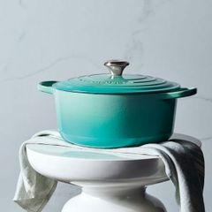  Nồi gang tròn Le Creuset Signature 18cm 1.8L màu xanh mint bạc hà 