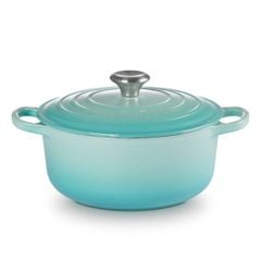  Nồi gang tròn Le Creuset Signature 20cm 2.4L màu xanh mint bạc hà 