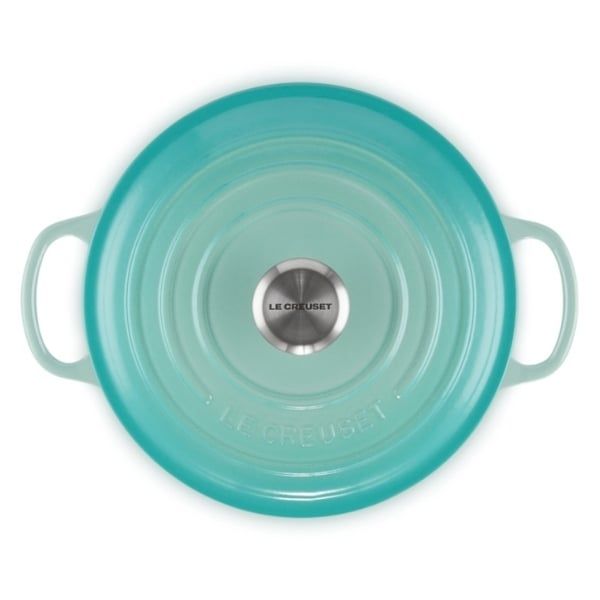Nồi gang tròn Le Creuset Signature 20cm 2.4 lít màu xanh mint bạc hà