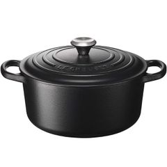  Nồi gang tròn Le Creuset Signature 22cm màu đen nhám - Brater rund Evo 21177220000430 