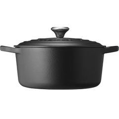  Nồi gang tròn Le Creuset Signature 22cm màu đen nhám - Brater rund Evo 21177220000430 