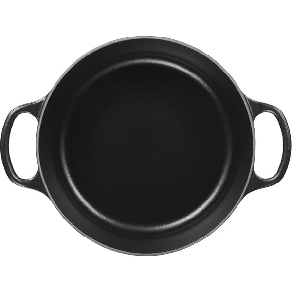 Nồi gang tròn Le Creuset Signature 22cm màu đen nhám - Brater rund Evo