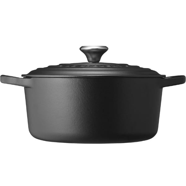 Nồi gang tròn Le Creuset Signature 22cm màu đen nhám - Brater rund Evo