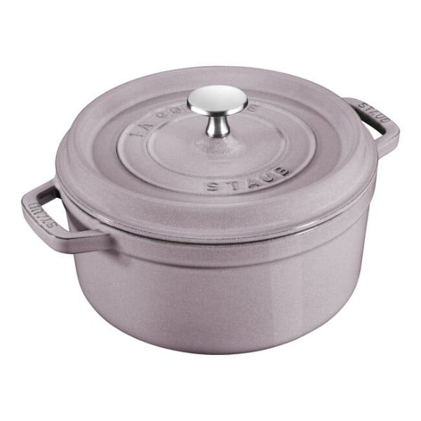 Nồi gang tròn Staub 16cm, 1.2L màu hồng