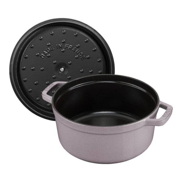 Nồi gang tròn Staub 16cm, 1.2L màu hồng
