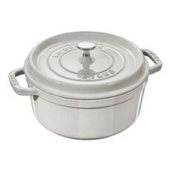  Nồi gang tròn Staub 20cm 2.2L - Màu trắng sữa White Truffle 