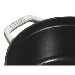  Nồi gang tròn Staub 20cm 2.2L - Màu trắng sữa White Truffle 