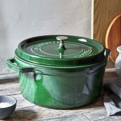 Nồi gang tròn Staub 20cm 2.2L - Xanh húng quế 