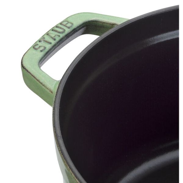 Nồi gang tròn Staub 20cm 2.2L - Màu Xanh Xô thơm