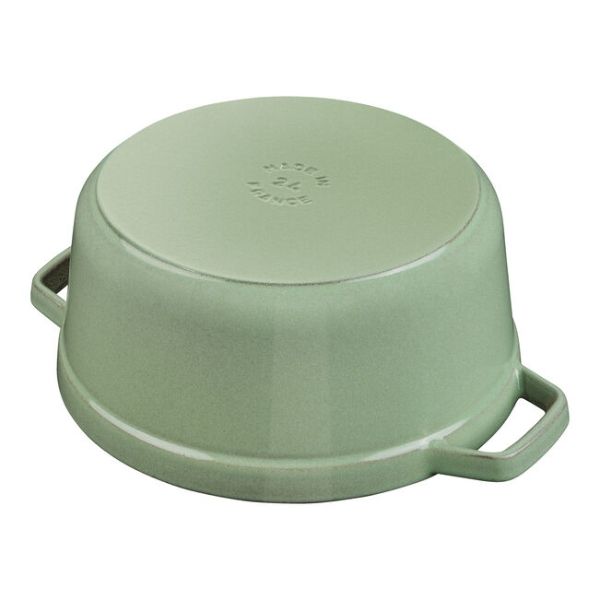 Nồi gang tròn Staub 20cm 2.2L - Màu Xanh Xô thơm