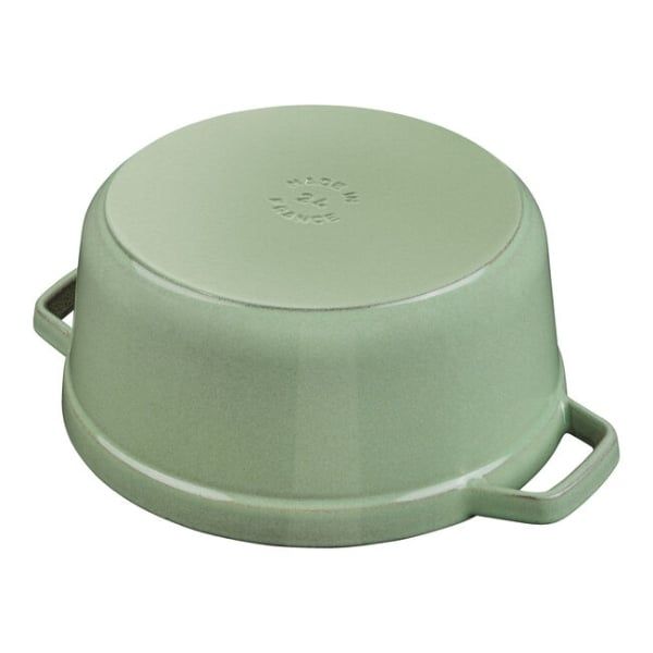 Nồi gang tròn Staub 22cm 2.6L - Màu Xanh Xô thơm Sage