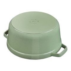  Nồi gang tròn Staub 22cm 2.6L - Màu Xanh Xô thơm Sage 
