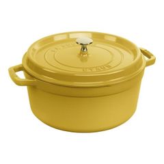  Nồi gang tròn Staub 22cm 2.6L màu vàng chanh Citron 