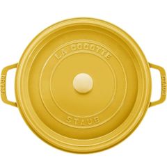  Nồi gang tròn Staub 22cm 2.6L màu vàng chanh Citron 