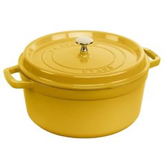  Nồi gang tròn Staub 22cm 2.6L màu vàng chanh Citron 