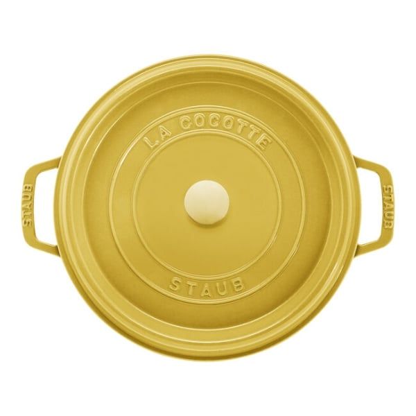 Nồi gang tròn Staub 22cm 2.6L màu vàng chanh