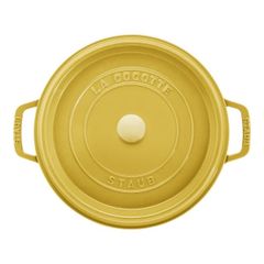  Nồi gang tròn Staub 22cm 2.6L màu vàng chanh Citron 