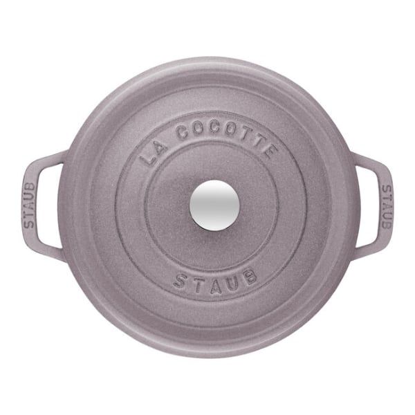 Nồi gang tròn Staub 24cm 3.7L - Màu hồng Cherry Blossom