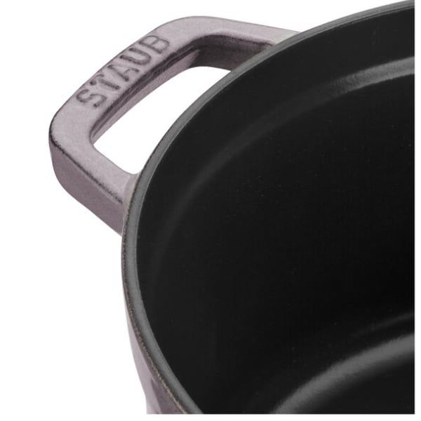 Nồi gang tròn Staub 24cm 3.7L - Màu hồng Cherry Blossom