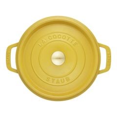 Nồi gang tròn Staub 24cm 3.7L màu vàng chanh Citron 