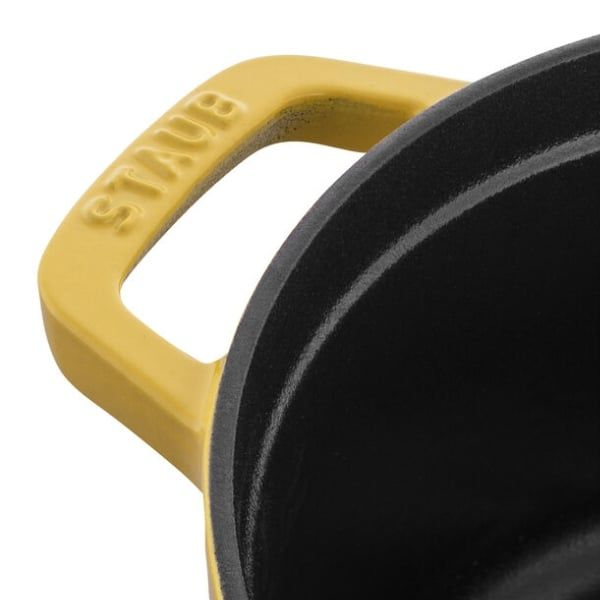 Nồi gang tròn Staub 24cm 3.7L màu vàng chanh Citron
