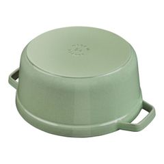  Nồi gang tròn Staub 24cm 3.8L - Màu Xanh Xô thơm Sage 
