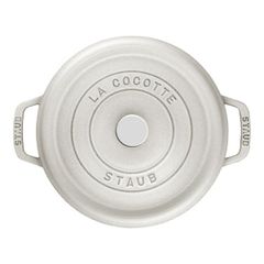  Nồi gang tròn Staub 24cm 3.8L - Màu trắng sữa White Truffle 